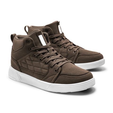 Men’s High-Top Casual Dress Sneakers – Chestnut