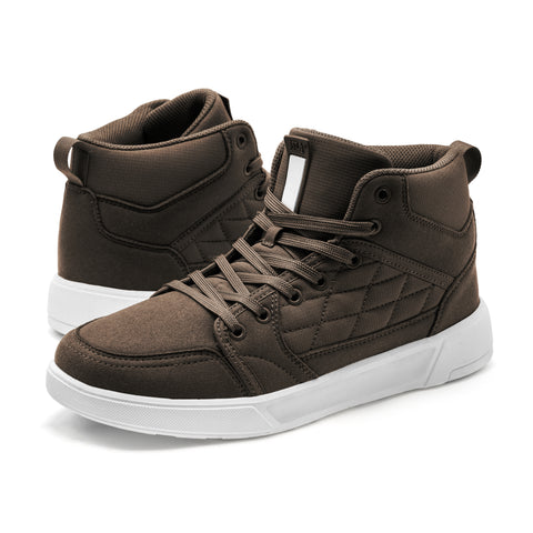 Men’s High-Top Casual Dress Sneakers – Chestnut