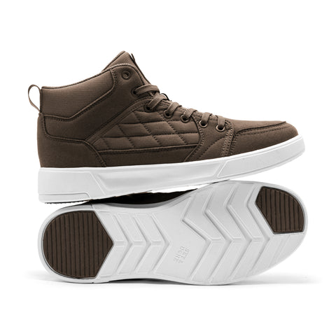 Men’s High-Top Casual Dress Sneakers – Chestnut