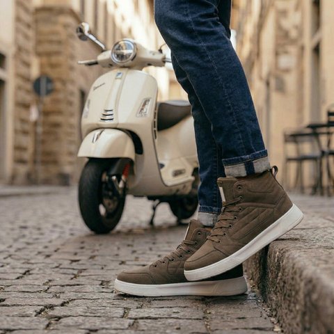 Men’s High-Top Casual Dress Sneakers – Chestnut