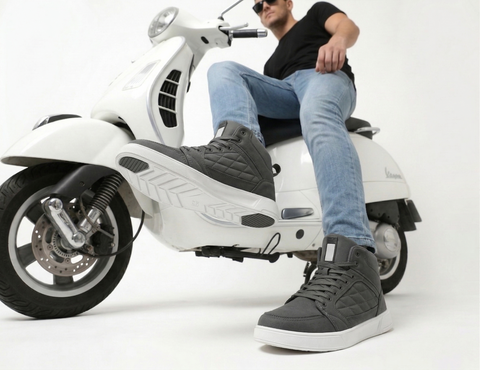 Men’s High-Top Casual Dress Sneakers – Grey