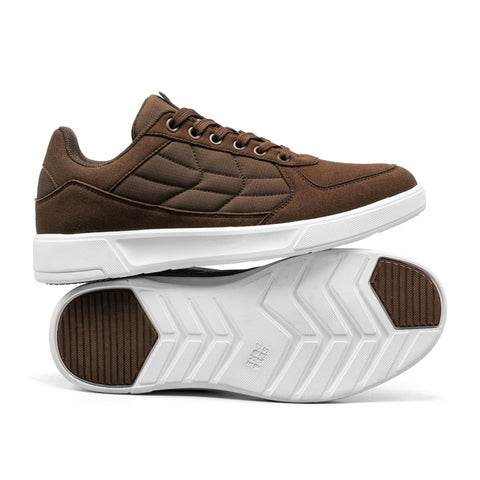 Men’s Grand Lo Casual Dress Sneakers – Chestnut