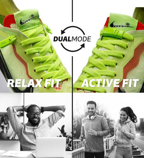 No Tie Magnetic Shoelaces (Pack of 2) Lime & more