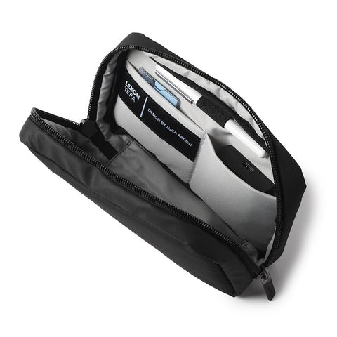 Black Personalize Zip Pouch (Pack of 6)