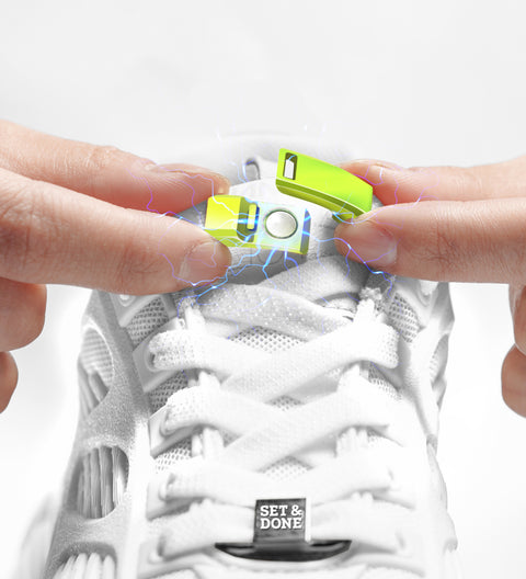 No Tie Magnetic Shoelaces (Pack of 2) Lime & more