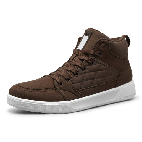 Men’s High-Top Casual Dress Sneakers – Chestnut