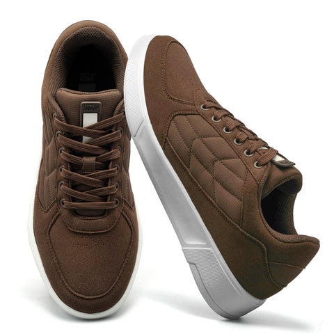 Men’s Grand Lo Casual Dress Sneakers – Chestnut